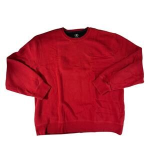 Men's Red Izod Distressed Everyday Basic Sweatshirt Size XXL